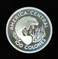 100 Colones 1974, Silber 