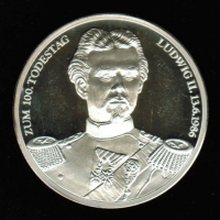 100. Todestag von Ludwig II. König von Bayern, Silber 