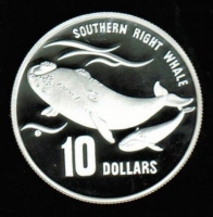 Australien: 10 Dollars 1996, Y*314, Glattwale, 20g/925 Silber in OVP 