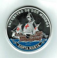 10 Pesos 2001, Santa Maria, Silber/bunt 