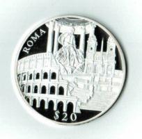 20 Dollars 2000, Motiv: Rom, 20g/999 Silber 