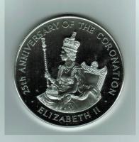 25 Dollars 1978, Y*76, -25. Krönugsjubiläum von Königin Elisabeth II., 136,08g /925 Silber, originalverpackt 