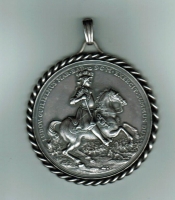 Deutschland: Baden, Nachprägung von 1955, Ludwig Wilhelm Markgraf von Baden / Türkenlouis, Silbermedaille 