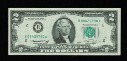 USA: 2 Dollars 1976, Jefferson, druckfrisch in Präsentbox 