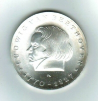 Ludwig van Beethoven, 10 Mark, 1970, Silber 