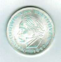 Deutschland/BRD: 5 D-Mark 1970, Ludwig van Beethoven, Silber 