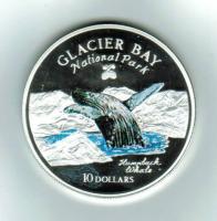 Cook Inseln: 10 Dollars 1997, Y 360, Buckelwal / Glacier Bay Nat.Park 