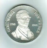 Deutschland: 10 Mark 1976, Carl Maria von Weber 