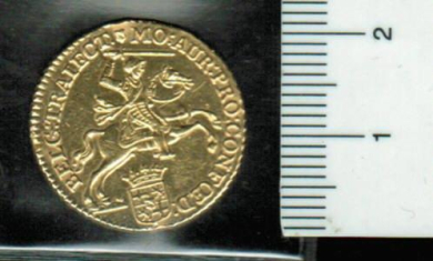 7 Gulden 1760 = 1/2 Goldener Reiter  Belg.Niederlande 'Traiect-Utrecht': Goldener Reiter/Wertseite (im Auftrag) 