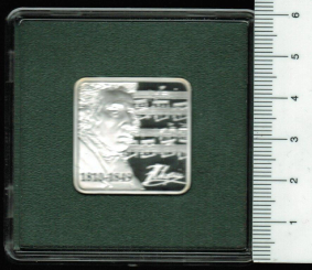 Niue: 1 Dollar, 2010: Frederic Chopin / Wertseite in OVP 