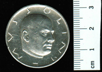 'Mussolini' (29.07.1883 - 28.04.1945), 11,76 gr Silber 