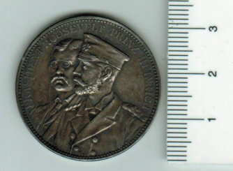 Dt. Reich/USA: Prinz Heinrich von Preussen besucht Präsident Roosevelt 1902 in USA, 18,33 Silber 