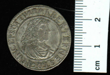 Öttingen: 6 Kreuzer, 1677: Albrecht Ernst I., Portrait/Wappen, 1 x 1.A. 