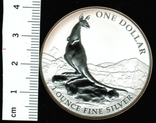 Australien: 1 Dollar 2013 'Känguru', 31 g Feinsilber 