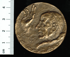 Vatikan: Papst Paul VI. Anno VII. von 1969 / Menschliches Leben / Paulus VI. Segen spendend, Medaille 