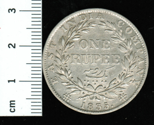 British EAST INDIA Company: 1 Rupee 1835   Y*450.1 