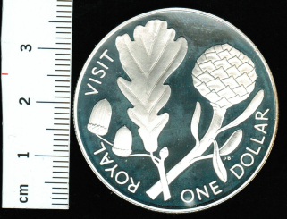 Neuseeland: 1 Dollar 1981, Y+50, Königlicher Besuch: Elisabeth II u. Prinz Philip, Silber / 44.000 Exemplare 