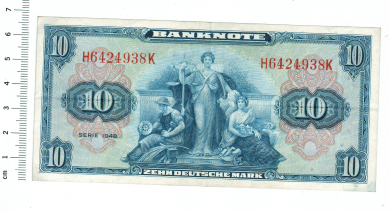 10 Deutsche Mark 1948, Rosenberg #238 Bank deutscher Länder 