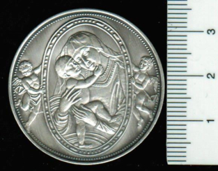 Deutschland/Bayern: Neumarkt (Oberpfalz): Gnadenbild der Maria/Maria-Hilfberg, 11,79/1000 Silber 