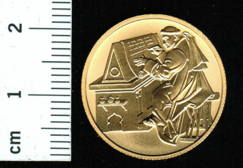 Österreich: 50 Euro, 2002: 2000 Jahre Christentum (Benedikt + Scholastika), 10.04 Feingold 