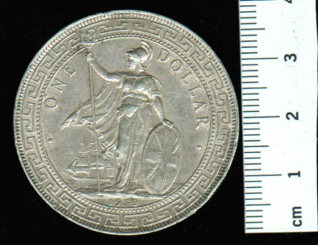 Straits Settlements, Malaysia: 1 Dollar, 1930 / 'Handelsdollar', An der Meeresstrasse von Melaka, 26.9568 / 900 Silber 