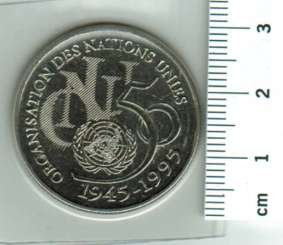 Frankreich: 5 Francs, 1995 *1118, RR: 250.000 Ex, 1 x i.A. 