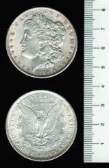 USA: Dollar, Y**110, TYP: 'Morgan', 1878-1904,1921: Freiheitskopf nach Bildnis Anna Williams, 26,73/900 Silber 