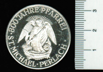 Deutschland/Bayern: St. Michael München-Perlach (Barockkirche), 15g Feinsilber 