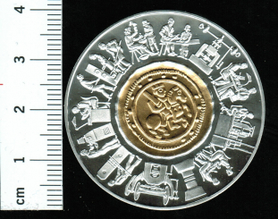 Österreich: 1.000 Schilling, 1994, 800 Jahre Münzwerkstätte Wien, 24 g Feinsilber + 13 g Feingold 