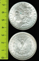 USA: Dollar, 1883 'O' -Morgan-, Adler 'USA im Krieg' / Liberty-Kopf Typ 'Morgan' 
