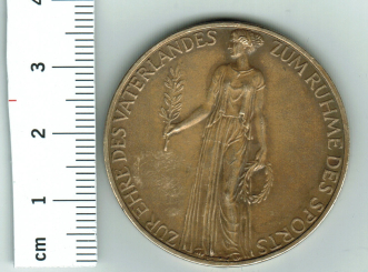 Deutsches Reich, 1936: Olympiade in Berlin, Gedenkmedaille 