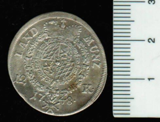 Deutschland/Bayern: 12 Kreuzer, 1748, Maximilian III. Joseph, kurf. Wappen/Max. III. Joseph, Silber 