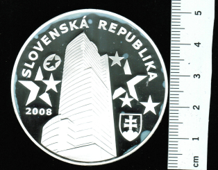 Slovakei: 'Abschied von der slowak. Krone': 62,2 / 999Silber in Kapsel 