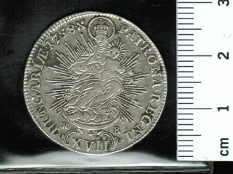 Ungarn: 17 Kreuzer, 1758 KB: Maria Tehresia/Patrona Hungariae 