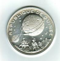 Republik Guinea/Conakry: 250 Francs 1969, Y*12, 10. Jahrestag der Unabhängigkeit/US-Mondprogramm, Silbe 