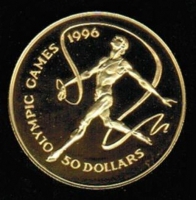 50 Dollars 1993, Olympiade Atlanta/USA von 1996, Gold 