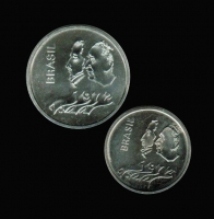 1 + 20 Cruzeiros 1972, 150 Jahre Unabhängigkeit, Set 