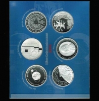 Deutschland: 6 x 10 Euro 2004 in Silber/ Spiegelglanz = Proof 