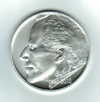 Tschechien: 200 Korun 2010, Gustav Mahler, 20.000 Exemplare, Silber 