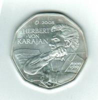 Österreich: 5 Euro 2008, Karajan, Herbert von, Silber 