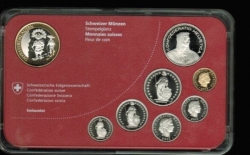 Schweiz: 2013, Franken-Münzsatz in PP/Proof, in OVP, nur 1 x vorhanden 