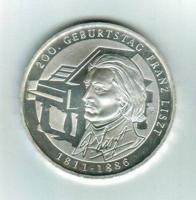 Deutschland/Bundesrepublik: Liszt, Franz, 10 Euro 2011, Silber 