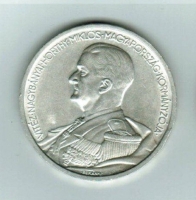 Miklos Horthy von Nagybanya, 5 Peng? 1939, Silber 