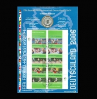 10 Euro, 2003, Fussball Weltmeisterschaft in Deutschland 2006, Silber + Numisbrief 