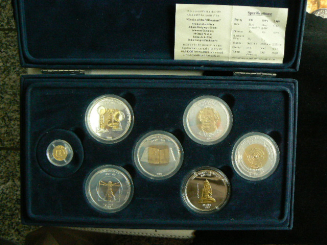 Mongolei: 6 x 500 Tögrög + 1 x 1.000 Tögrög: 'Menschlicher Geist im 2. Jahrtausend' / rar 