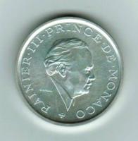 2 Francs 1982 Silber-Piedfort, Y*157, Rainier III., Fürst von Monaco, glatter Rand (250 Exemplare) 