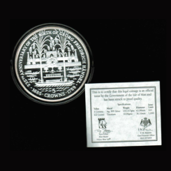 Insel Man: 5 Crown, 2010, 325. Geburtstag von Georg Friedr. Händel, 155,517g. / 999Silber 