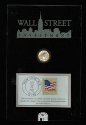 USA: 5 Dollars 2007, Wallstreet Investment Collection aus dem Hause 'Reppa, Walking Liberty/Seeadler, 1/10 Unze, platiniert 