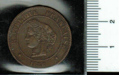 Frankreich: 5 Centimes 1886, 3. Republik 