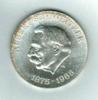 DDR: 10 Mark 1975, Albert Schweitzer (Komponist+Musiker/Arzt+Philosph), Silber 